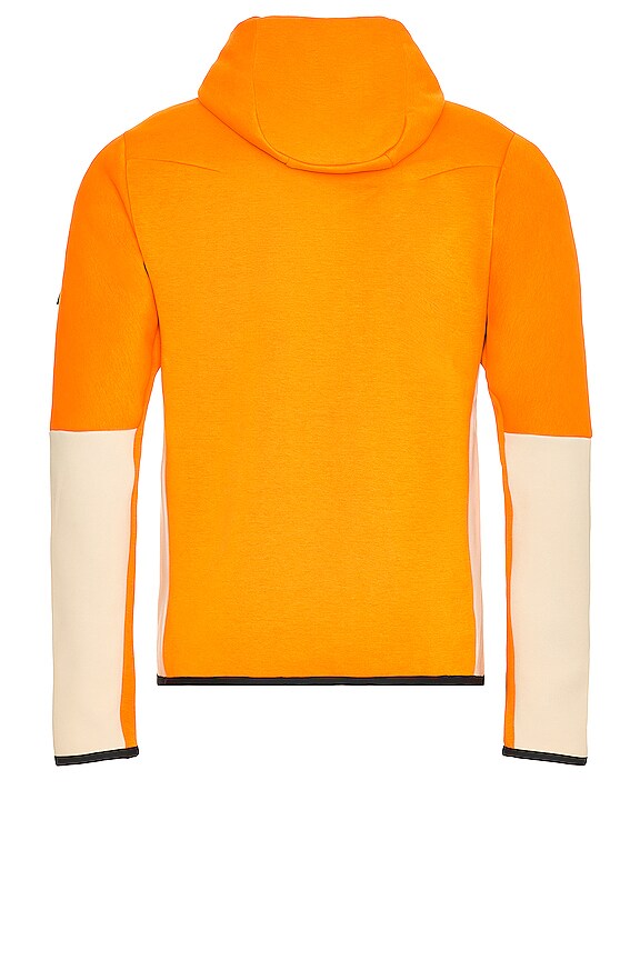 view 2 of 4 Tech Fleece Hoodie in Kumquat, Sandrift & White