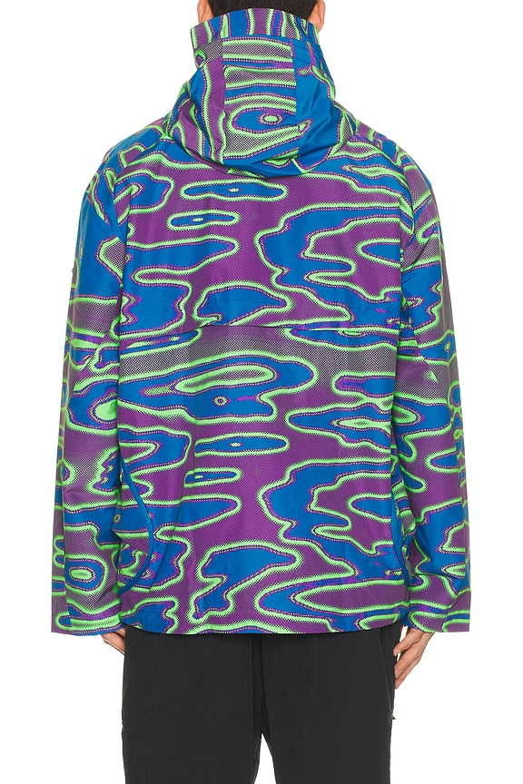 view 2 of 5 CHAQUETA CON CAPUCHA NO FRANCHISE in Vivid Purple & Brilliant Blue