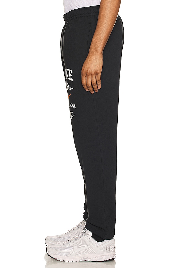 view 2 of 5 Club Seasonal Cuffed Pant in Black & Safety Orange