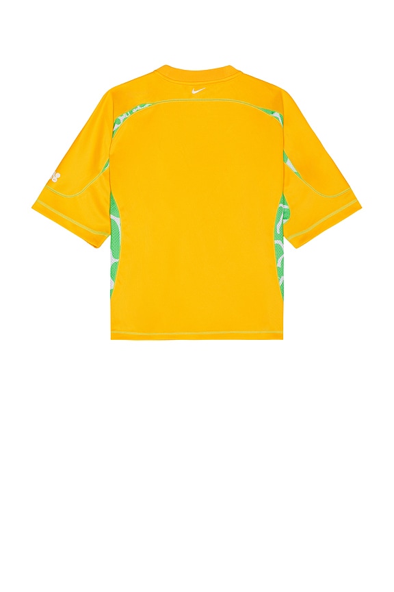 view 2 of 4 Oversized Tee in Sundial, Green Strike, & White