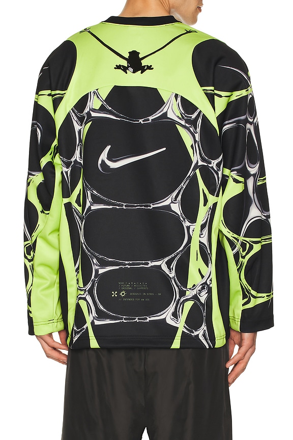 view 2 of 5 Long-Sleeved Jersey in Black & Volt Ice