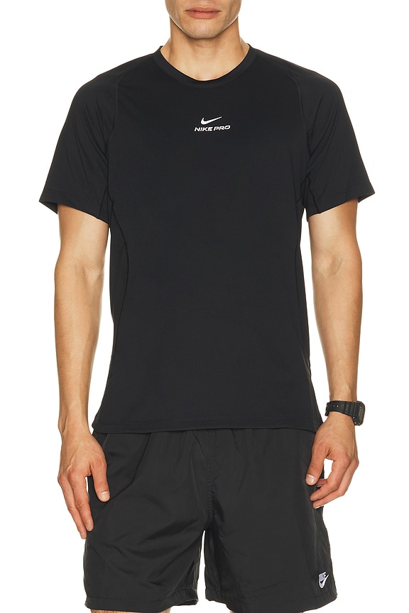 view 1 of 4 T-SHIRT NIKE PRO in Black & White