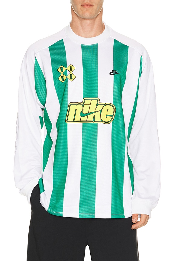 view 1 of 5 Nk Club Goalie Top Home Ftbl in Malachite, White, & Lightening