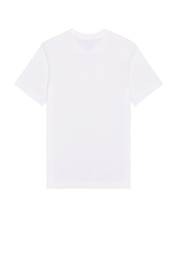 view 2 of 3 Club Tee in White, Black, & University Red