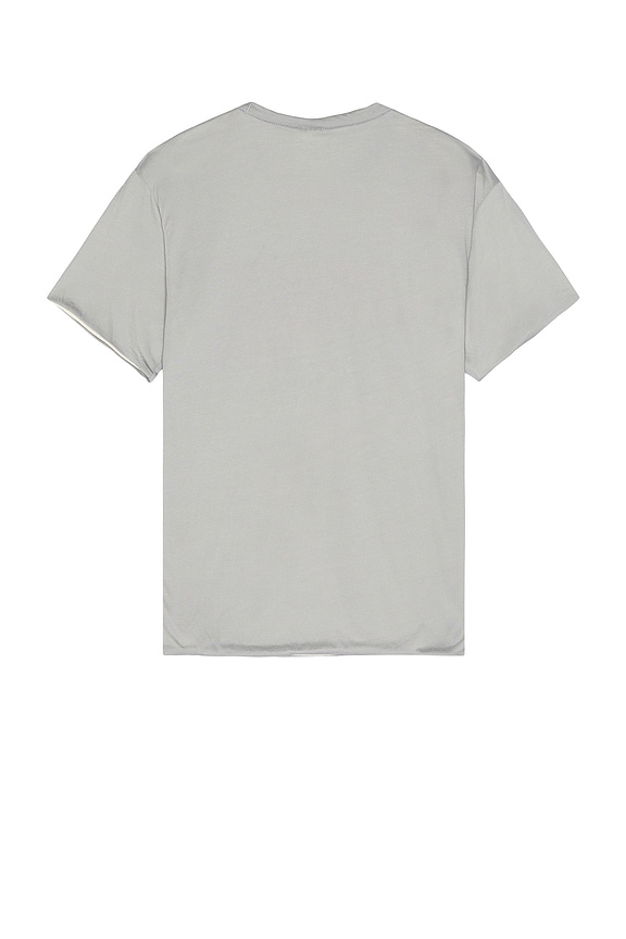 view 2 of 4 CIRCA Tシャツ in Particle Grey, Coconut Milk, & Light Crimson