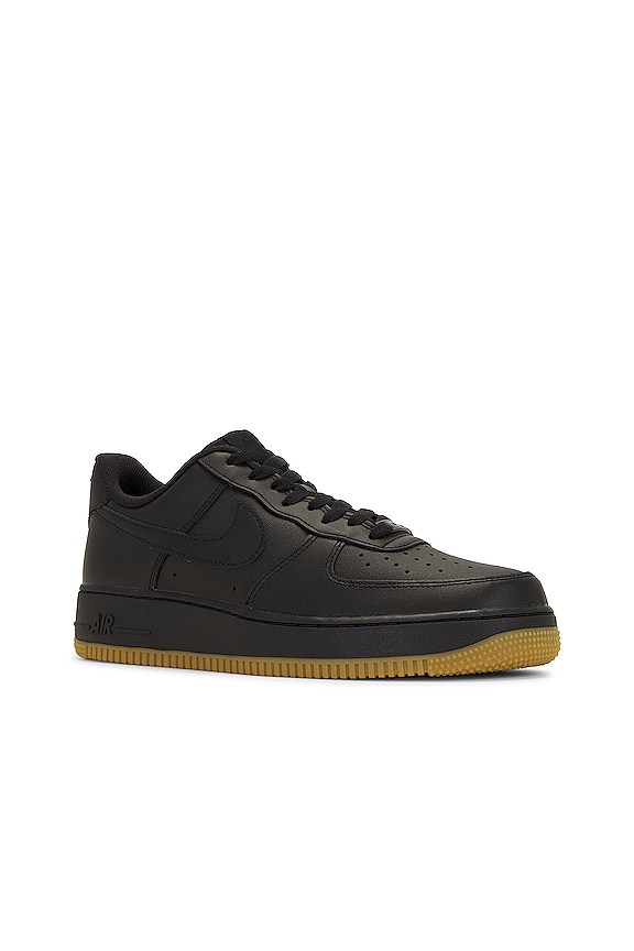 view 2 of 6 Air Force 1 '07 in Black & Gum Light Brown