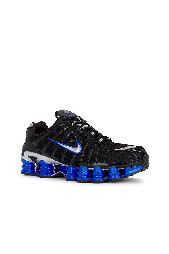 view 2 of 6 Shox Tl Sneakers in Black, Metallic Silver, & Racer Blue
