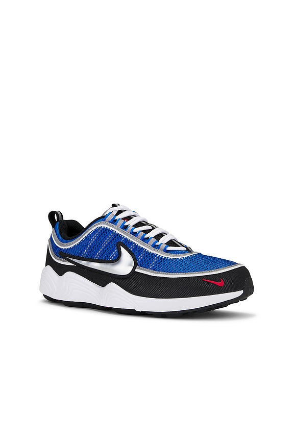 view 2 of 6 Air Zoom Spiridon Sneaker in Signal Blue, Metallic Silver, Black, & White