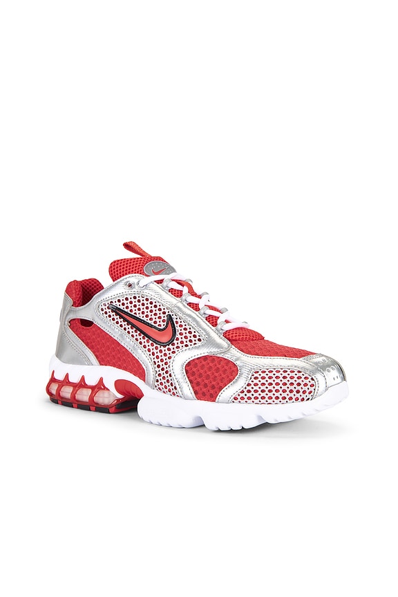 view 2 of 6 Nike Air Zoom Spiridon Cage 2 in Track Red & White