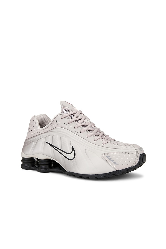 view 2 of 6 Shox R4 Sneakers in College Grey, Black, & University Red