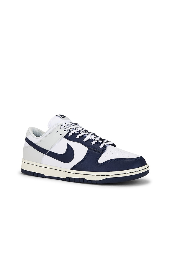 view 2 of 7 Dunk Low Retro in White, Midnight Navy, & Photon Dust