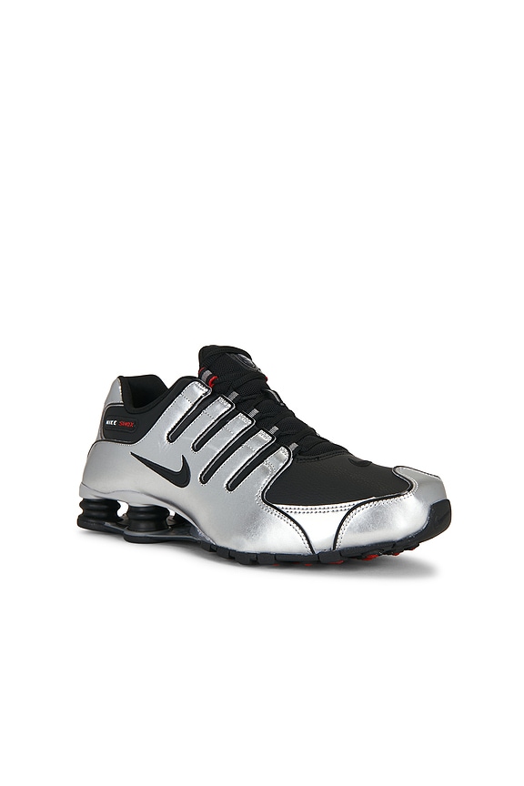 view 2 of 6 Shox Nz Sneaker in Black, Black Metallic Silver Volt