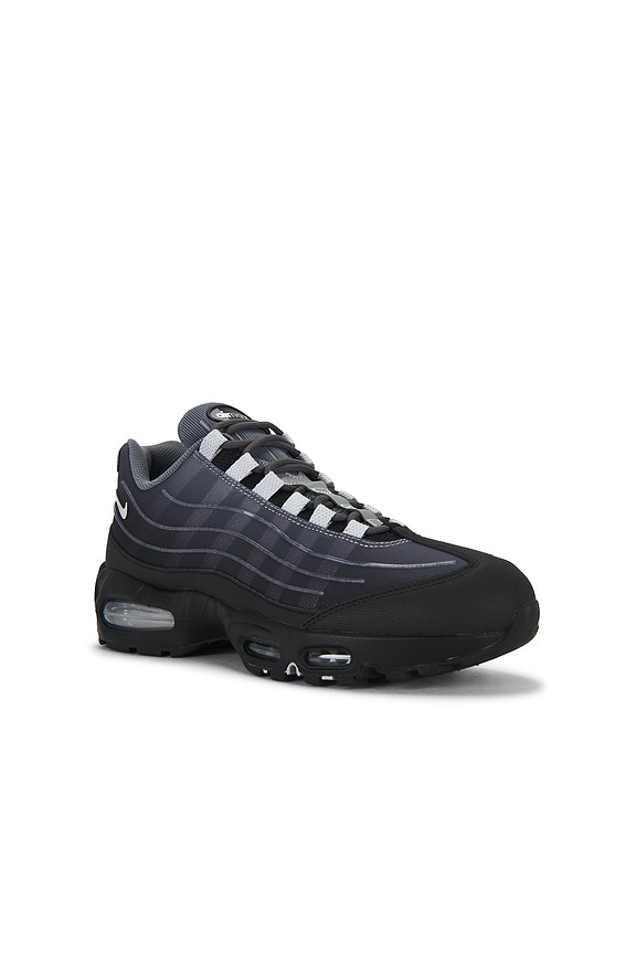 view 2 of 6 Air Max 95 Tech in Black, Wolf Grey, & Smoke Grey