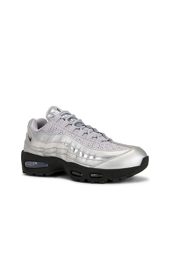 view 2 of 6 Air Max 95 Sneaker in Metallic Silver, Black, & Red