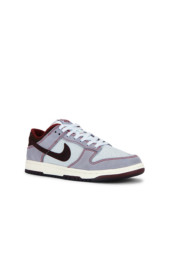view 2 of 7 Dunk Low Retro Se in Pure Platinum, Burgundy Crush, & Wolf Grey