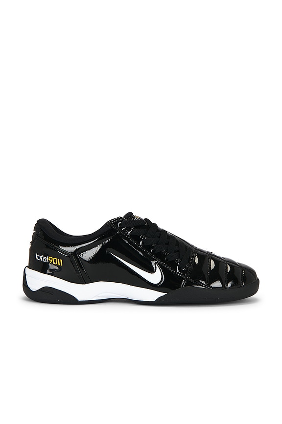 view 1 of 6 SNEAKERS T90 in Black, White & Metallic Silverr