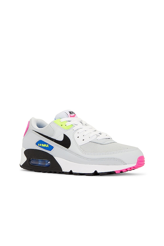 view 2 of 6 AIR MAX 90 스니커즈 in Pure Platinum, Black, Pink Blast & Volt