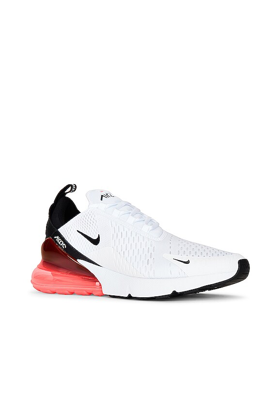 view 2 of 6 Air Max 270 Sneakers in White. Black, & Hot Punch