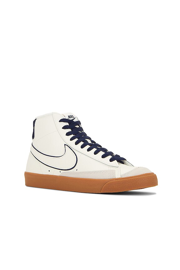 view 2 of 6 Blazer Mid '77 Prm Sneakers in Sail, Midnight Navy, & Gum Med Brown