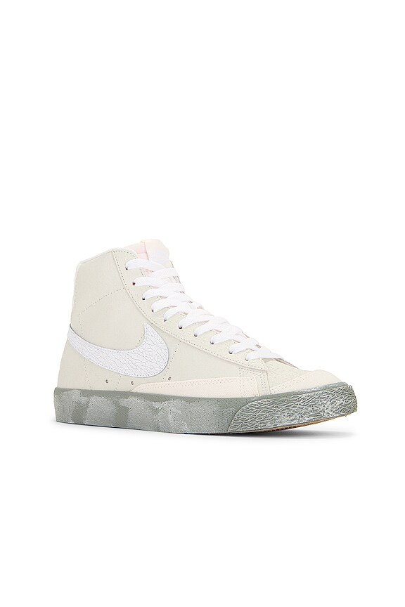 view 2 of 6 Blazer Mid '77 Emb Sneakers in Summit White, White, Phantom, & Mica Green