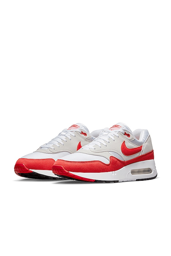 view 2 of 6 AIR MAX 1 スニーカー in White/university Red-lt Neutral Grey