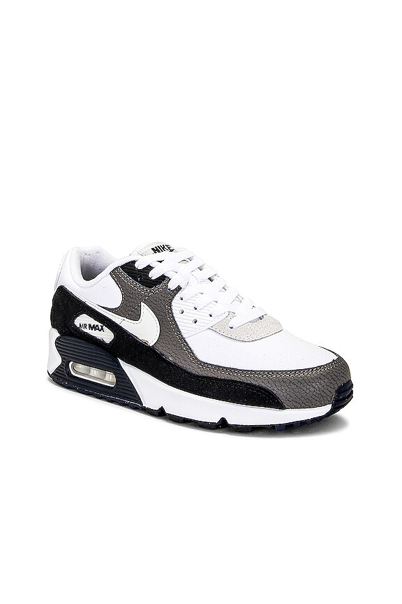view 2 of 6 AIR MAX 90 スニーカー in Flat Pewter, White, Black & Obsidian