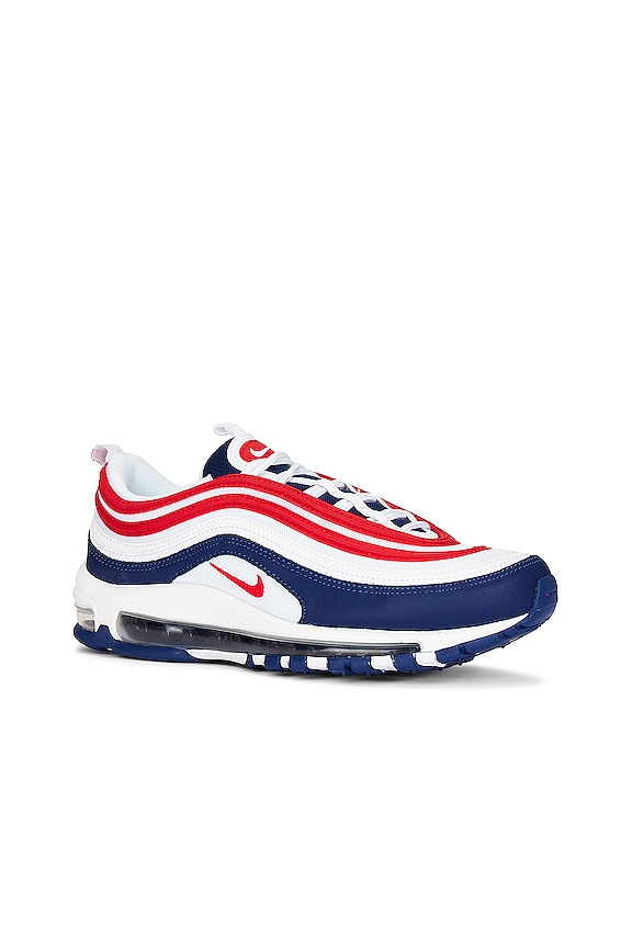 view 2 of 6 AIR MAX 97 스니커즈 in White & University Red