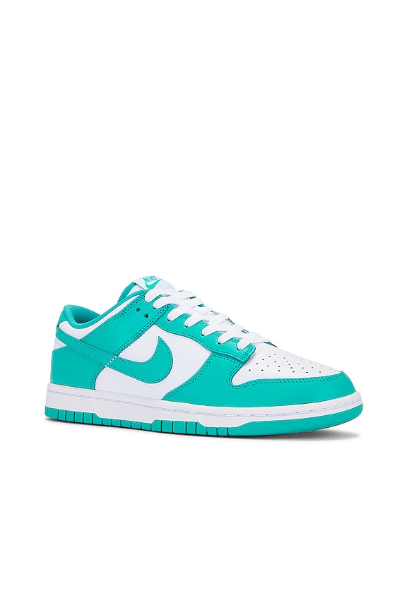 view 2 of 6 Dunk Low Retro Sneaker in White, Clear, Jade, & White