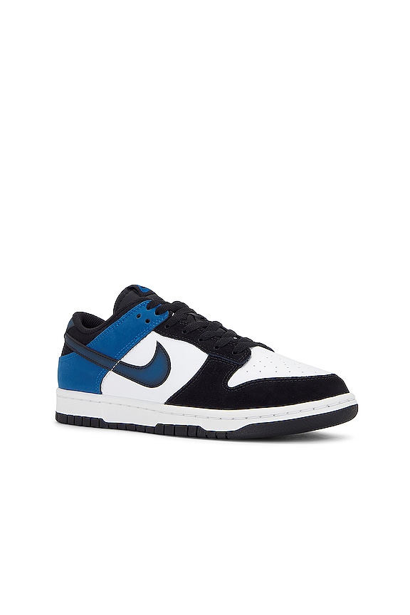 view 2 of 6 Dunk Low Retro Nas Sneaker in Summit White, Industrial Blue, & Blue