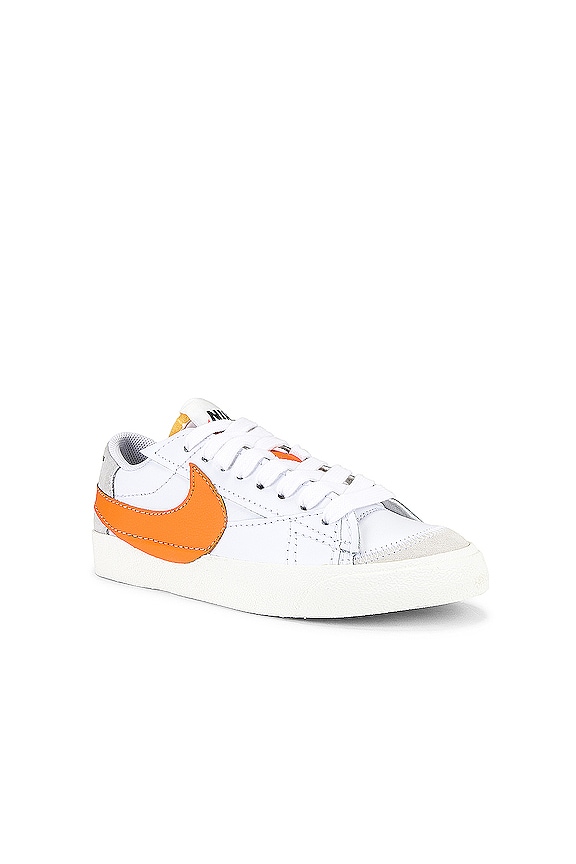 view 2 of 6 Nike Blazer Low '77 Jumbo in White & Alpha Orange