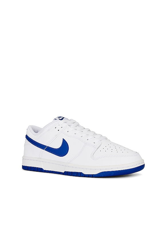 view 2 of 6 Dunk Low Retro Sneaker in White & Hyper Royal