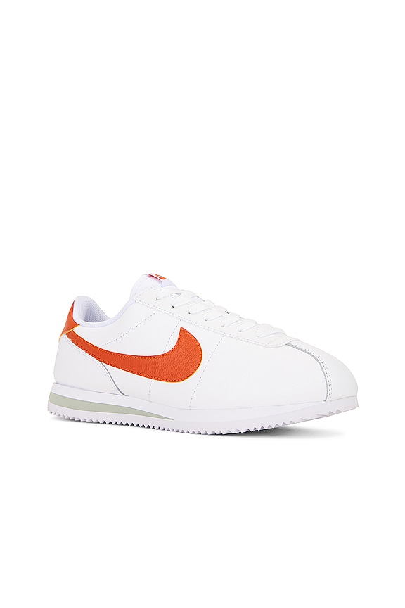 view 2 of 6 Cortez Sneaker in White, Campfire Orange, & Jade Horizon