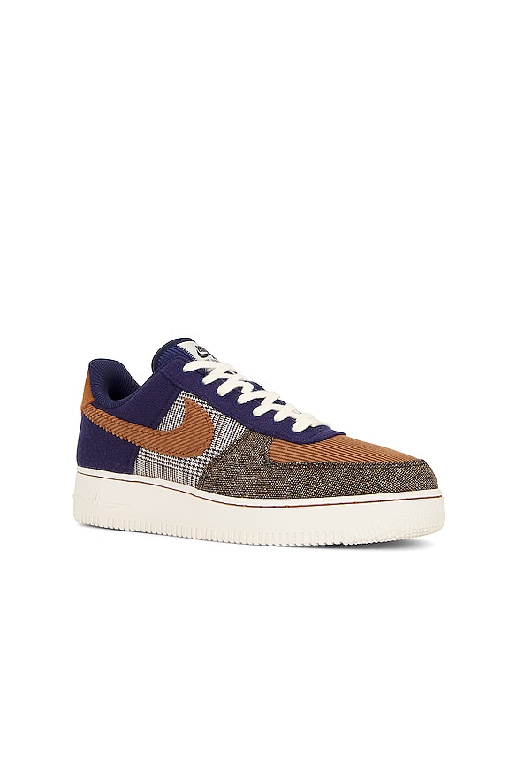 view 2 of 6 Air Force 1 '07 Premium Sneaker in Midnight Navy, Ale Brown, & Pale Ivory