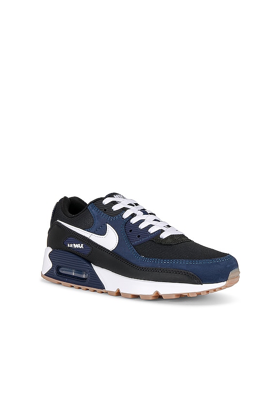 view 2 of 6 Air Max 90 in Midnight Navy, White, Black, & Gum Med Brown