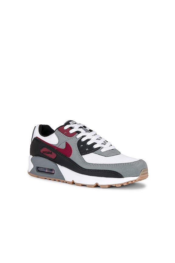 view 2 of 6 Air Max 90 in White, Team Red, Cool Grey, & Black
