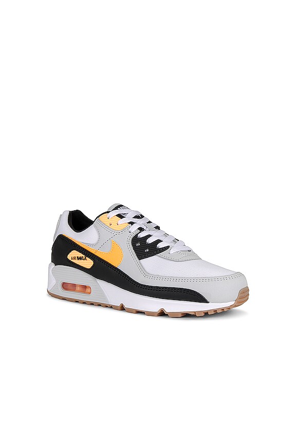 view 2 of 6 Air Max 90 in White, Laser Orange, Photon Dust, & Black