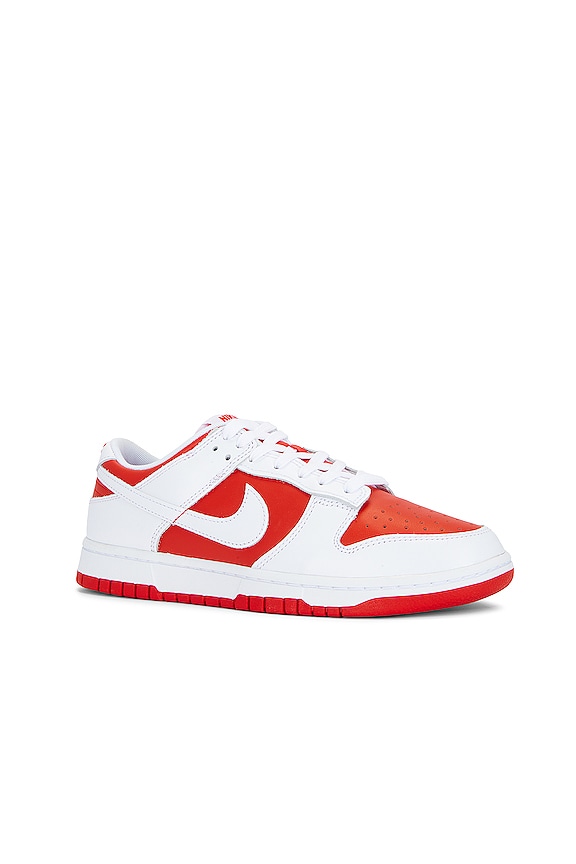 view 2 of 6 Dunk Low Retro in University Red, White, & Total Orange