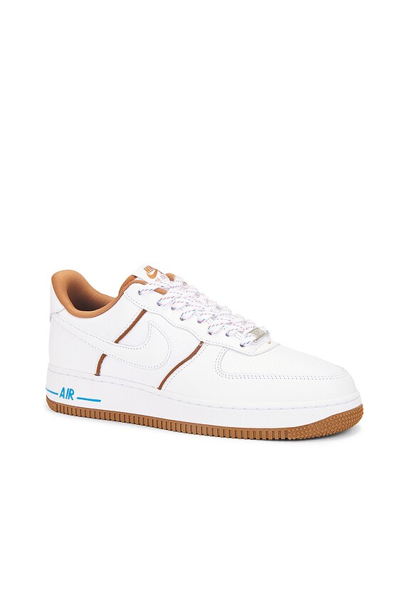 view 2 of 7 SNEAKERS AIR FORCE 1 in White, Light British Tan, & Photo Blue