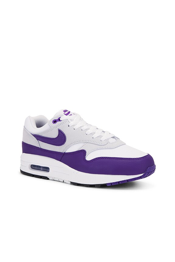 view 2 of 6 Nike Air Max 1 Sc Sneaker in White, Field Purple, Football Grey, & Black