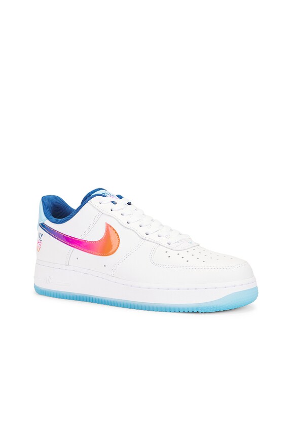 view 2 of 7 SNEAKERS AIR FORCE 1 in White, Multi Color, & Aquarius Blue