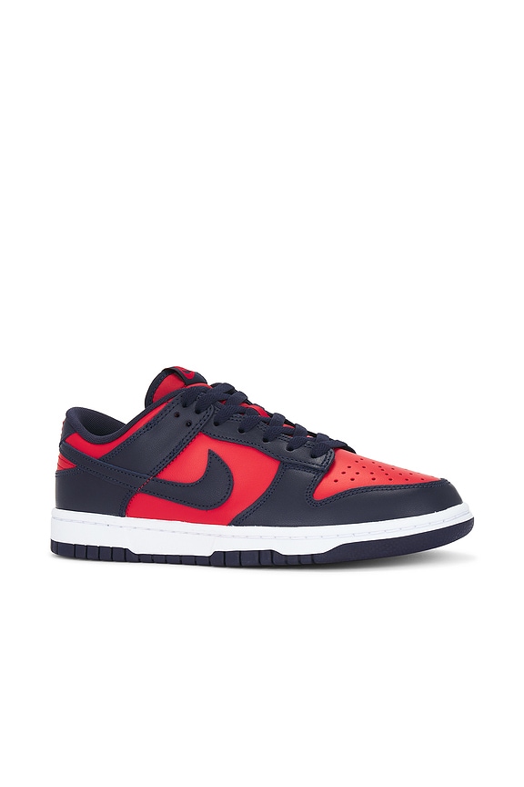 view 2 of 6 Dunk Low Retro in University Red & Obsidian White