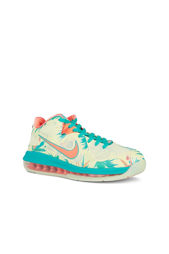 view 2 of 6 Lebron IX Low in White Lime & Bright Mango