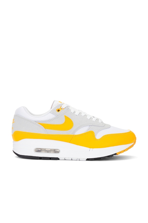 view 1 of 6 Air Max 1 Ess in White, University Gold, & Pure Platinum