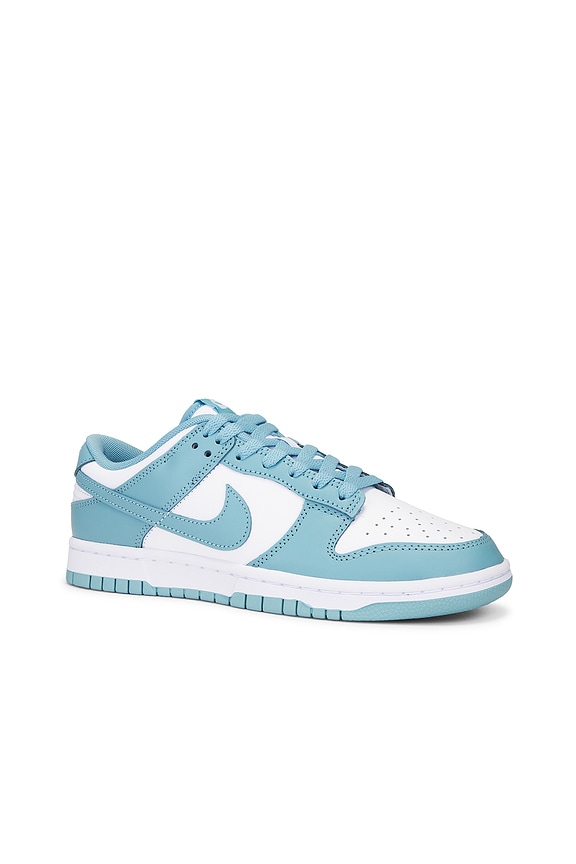 view 2 of 6 Dunk Low Retro in White & Denim Turq
