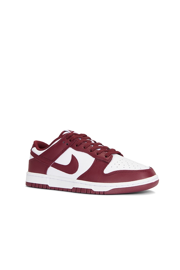 view 2 of 6 Dunk Low Retro in White, Redwood, & Gym Red