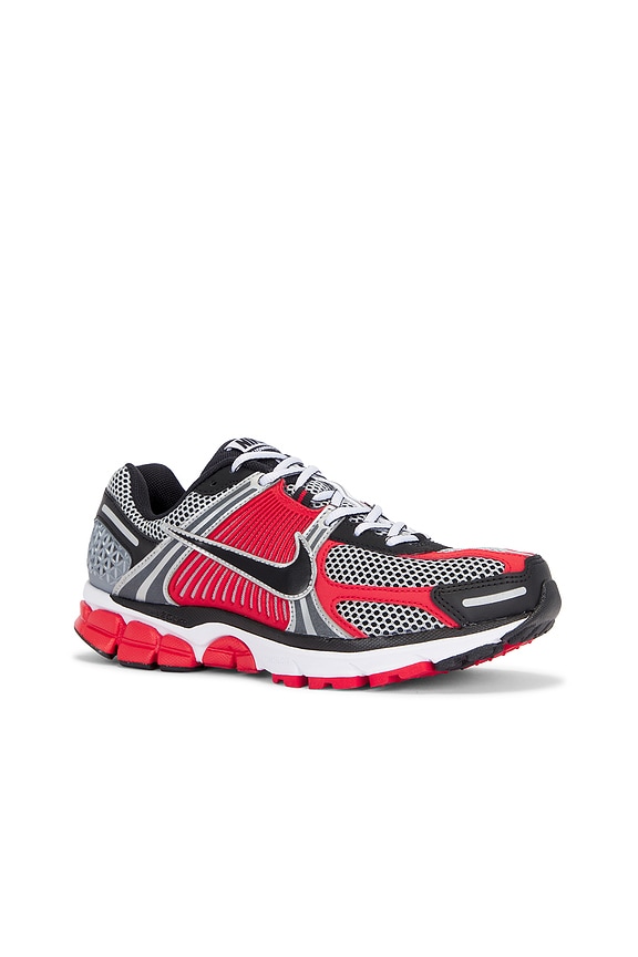 view 2 of 6 Zoom Vomero 5 in Metallic Silver, Black, & University Red