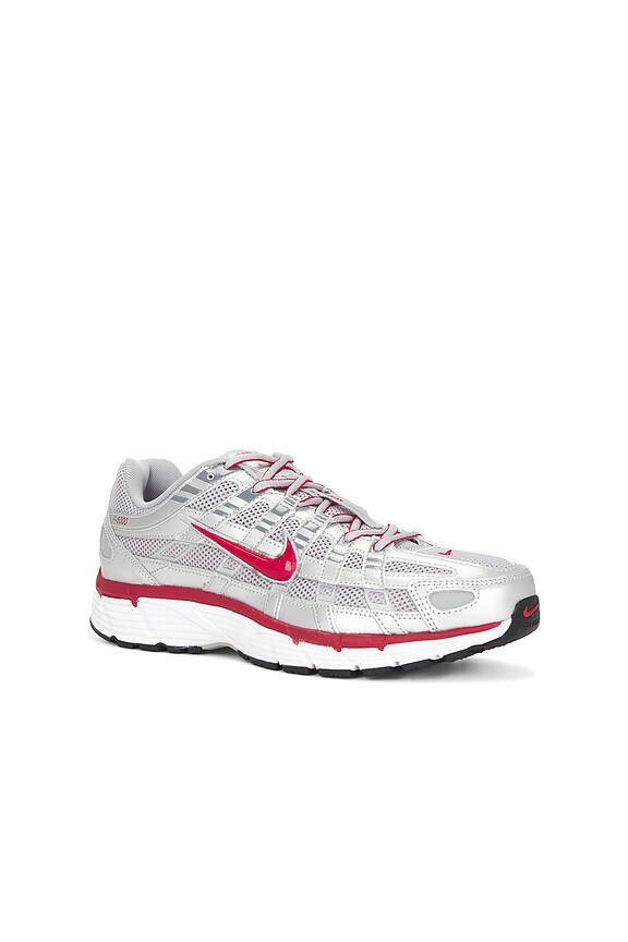 view 2 of 6 P-6000 Sneakers in Metallic Silver, Gym Red, & Flt Silver