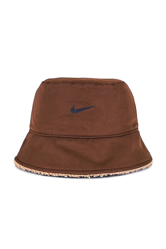 view 2 of 5 Reversible Sherpa Bucket Hat in Dark Driftwood & Cacao Wow