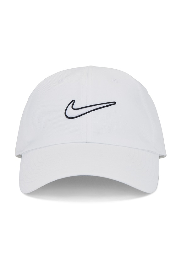 view 2 of 3 Club Swoosh Cap in White
