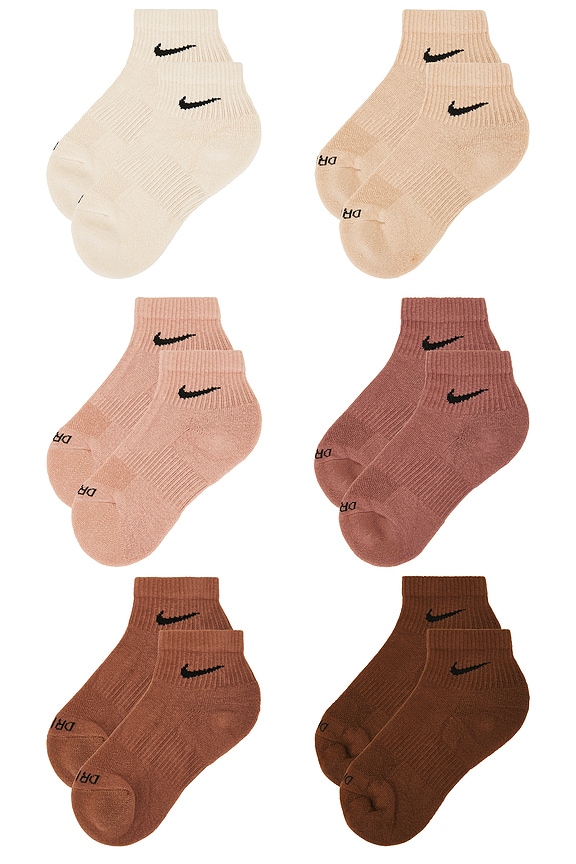 view 2 of 4 Training 6 Pack Ankle Socks in Multi Color